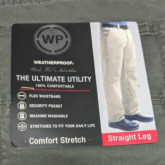 WEATHERPROOF Men strength legs Utility Pants size: 40x30 NWT - Picture 7 of 11